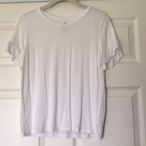American Eagle ruffle-sleeve shirt